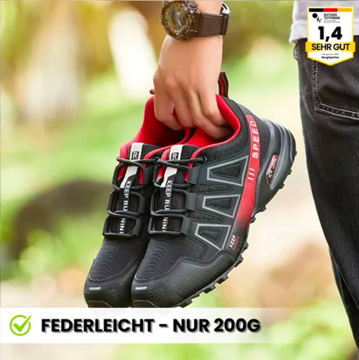 1+1 GRATIS| OrthoTrekking - Ergonomischer schmerzlindernder Trekking u.- Wanderschuh | Ergonomisches Design